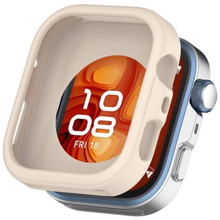 For Huawei Watch Fit 5 Pro Silicone Watch Protective Case(Ivory White)