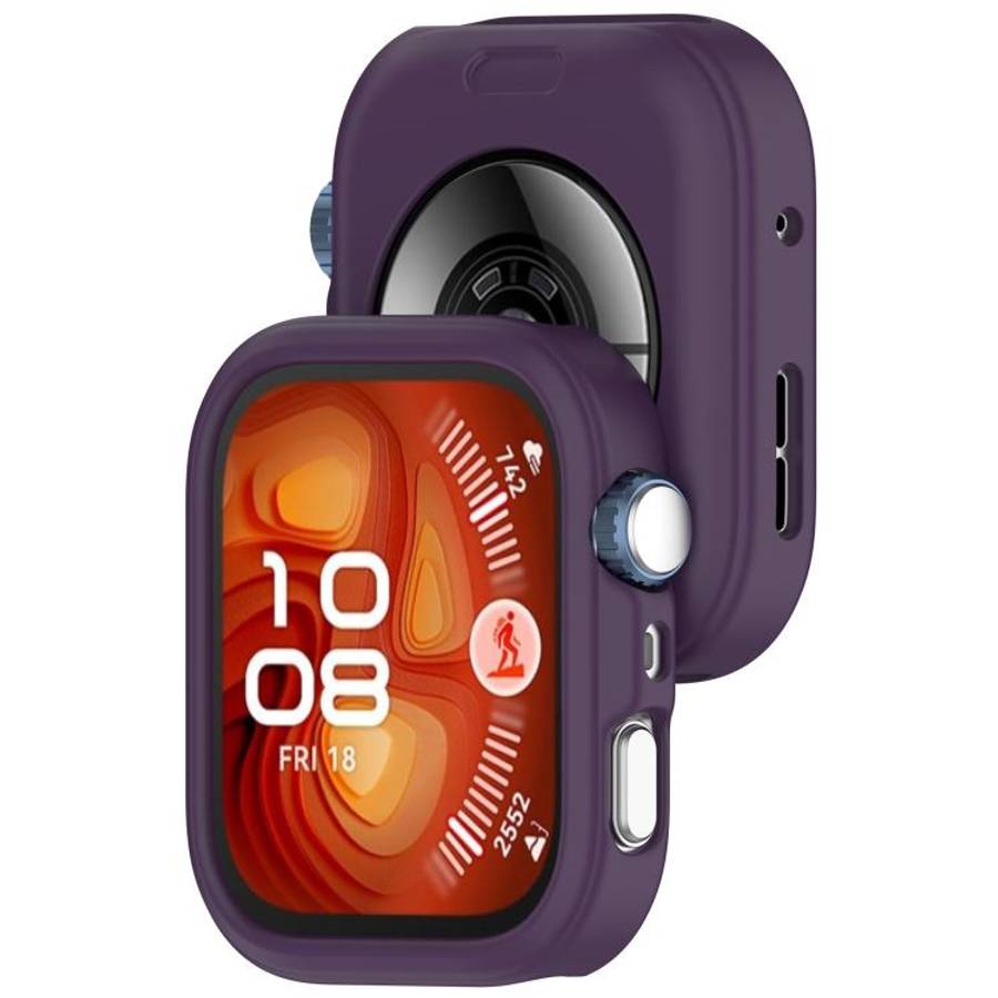For Huawei Watch Fit 5 Pro Silicone Watch Protective Case(Smoky Purple)