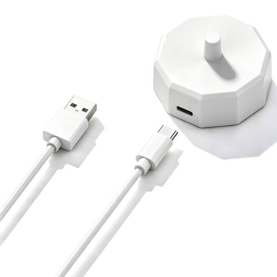 For AquaSonic Black / Vibe Pro Smart Toothbrush Charging Cable Charger Base(White)