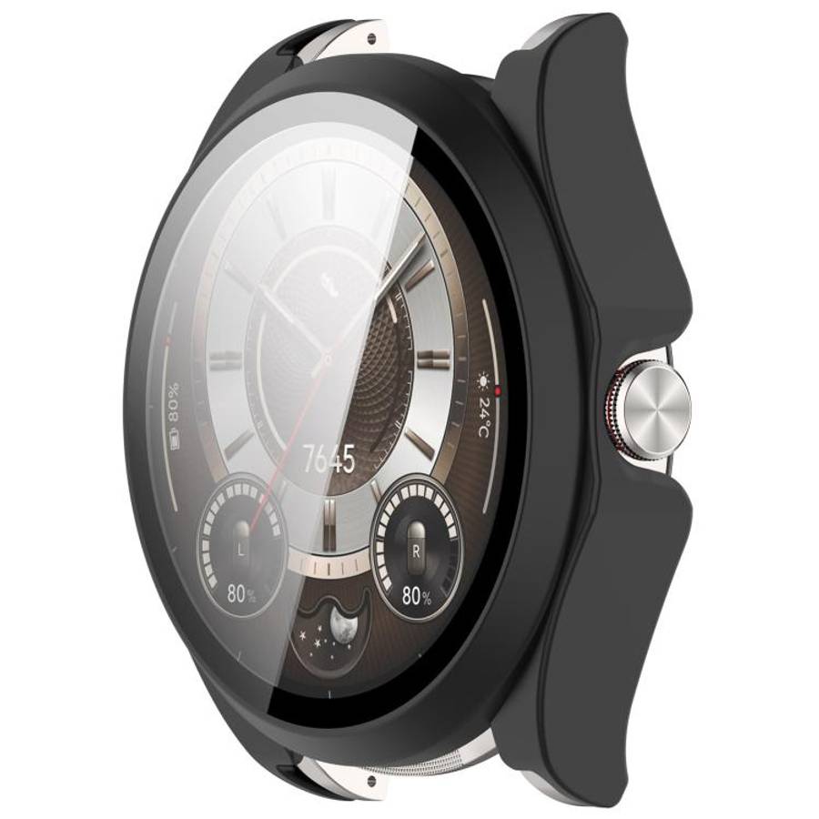 For Huawei Watch Buds 2 Tempered Glass Film Integrated PC Watch Protective Case(Matte Black)