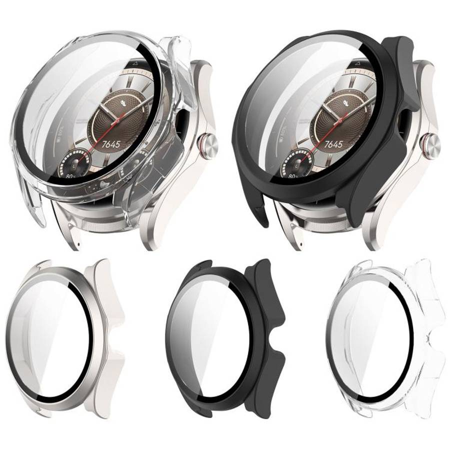 For Huawei Watch Buds 2 Tempered Glass Film Integrated PC Watch Protective Case(Matte Black)