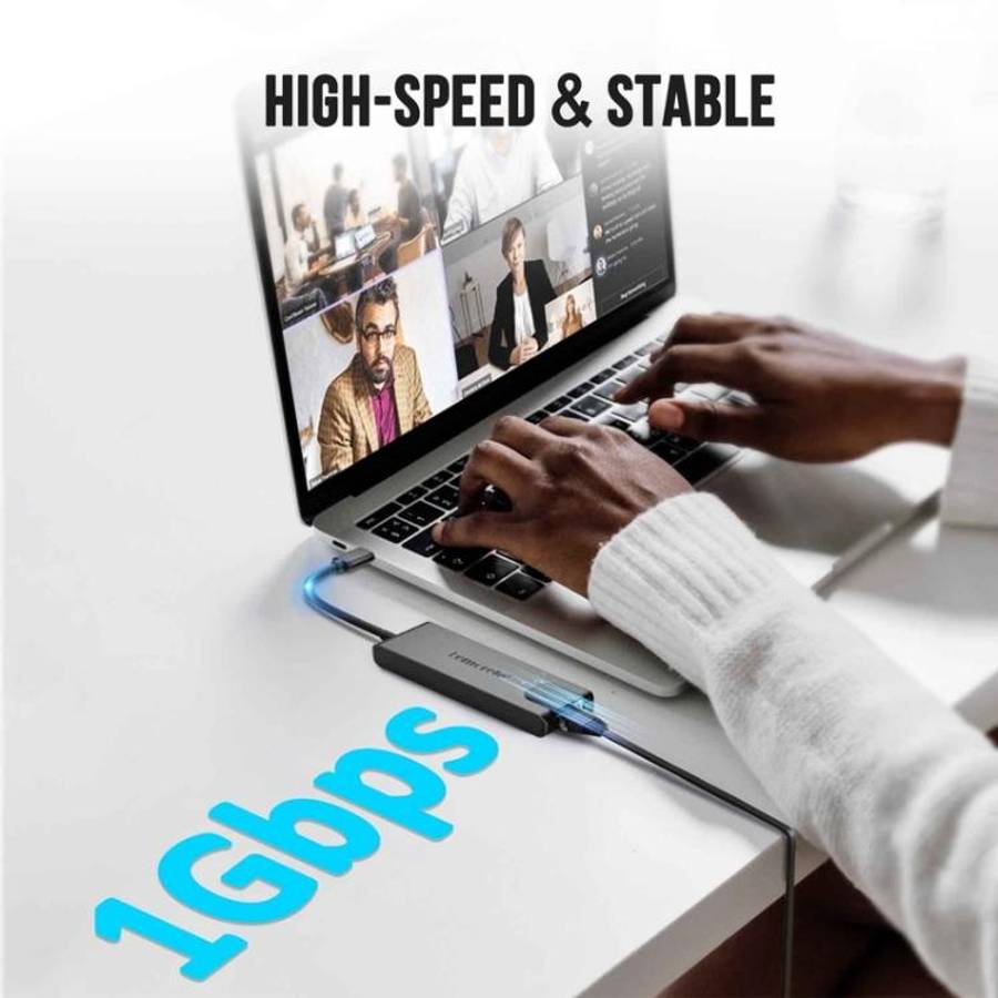 Lemorele TC24L 5 in 1 Docking Station 4K Ultra Display Fast Transfer 100W PD Adapter