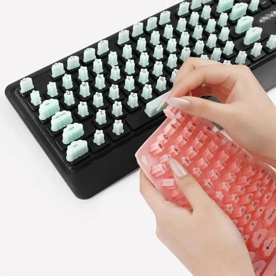 Keycaps for Typing with Long Nails(White)