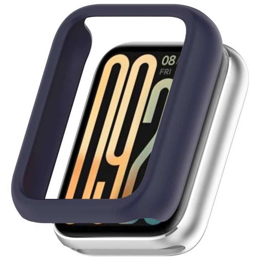 For Xiaomi Smart Band 10 Pro Half Coverage Hollow PC Watch Protective Case(Midnight Blue)