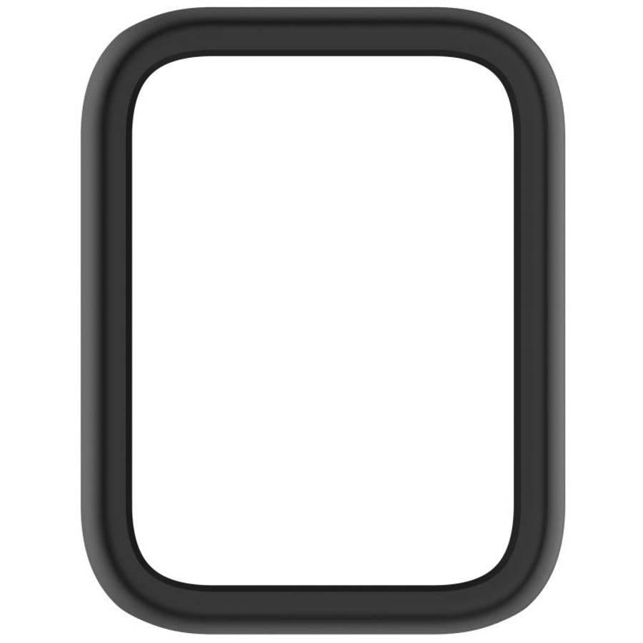 For Xiaomi Smart Band 10 Pro Ceramic Half Coverage Hollow PC Watch Protective Case(Black)