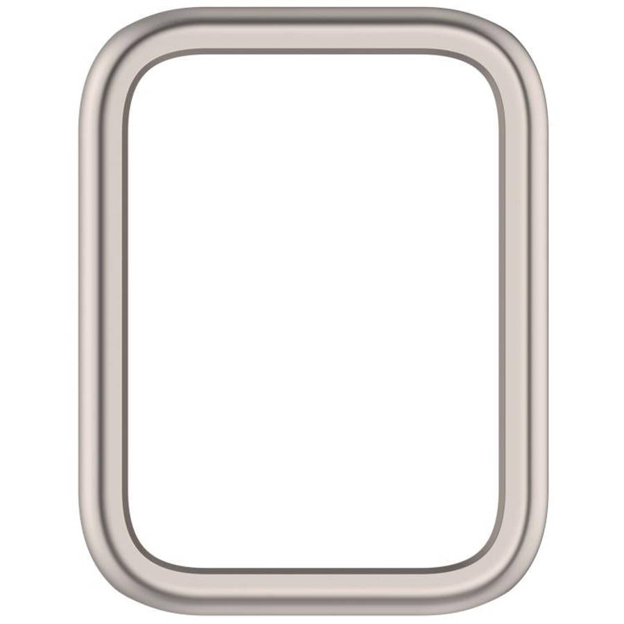 For Xiaomi Smart Band 10 Pro Ceramic Half Coverage Hollow PC Watch Protective Case(Starlight)
