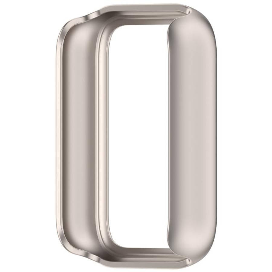 For Xiaomi Smart Band 10 Pro Ceramic Half Coverage Hollow PC Watch Protective Case(Starlight)