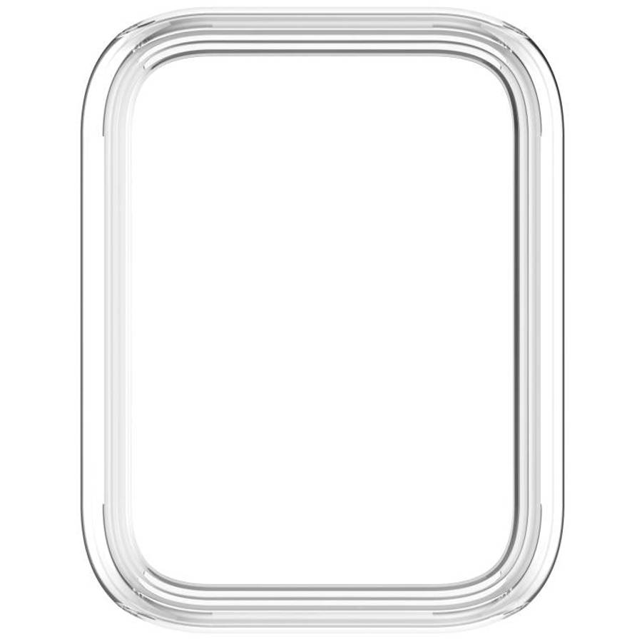 For Xiaomi Smart Band 10 Pro Ceramic Half Coverage Hollow PC Watch Protective Case(Transparent)