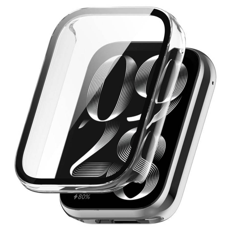 For Xiaomi Smart Band 10 Pro  Tempered Film Integrated PC Watch Protective Case(Transparent)