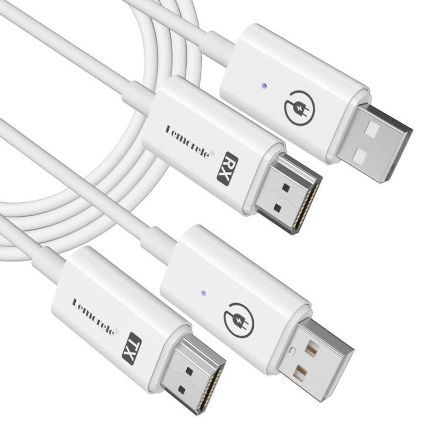 Lemorele P100 HDMI-compatible Wireless Transmitter Set 1080P 5GHz WiFi 50M Long Range Adapter