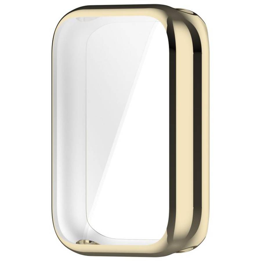For Xiaomi Smart Band 10 Pro Ceramic Electroplated TPU Full Coverage Watch Protective Case(Gold)
