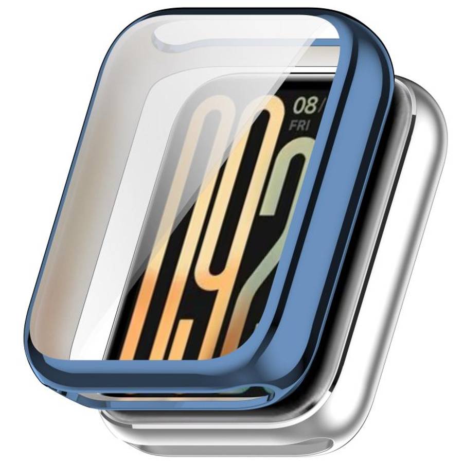 For Xiaomi Smart Band 10 Pro Ceramic Electroplated TPU Full Coverage Watch Protective Case(Midnig...