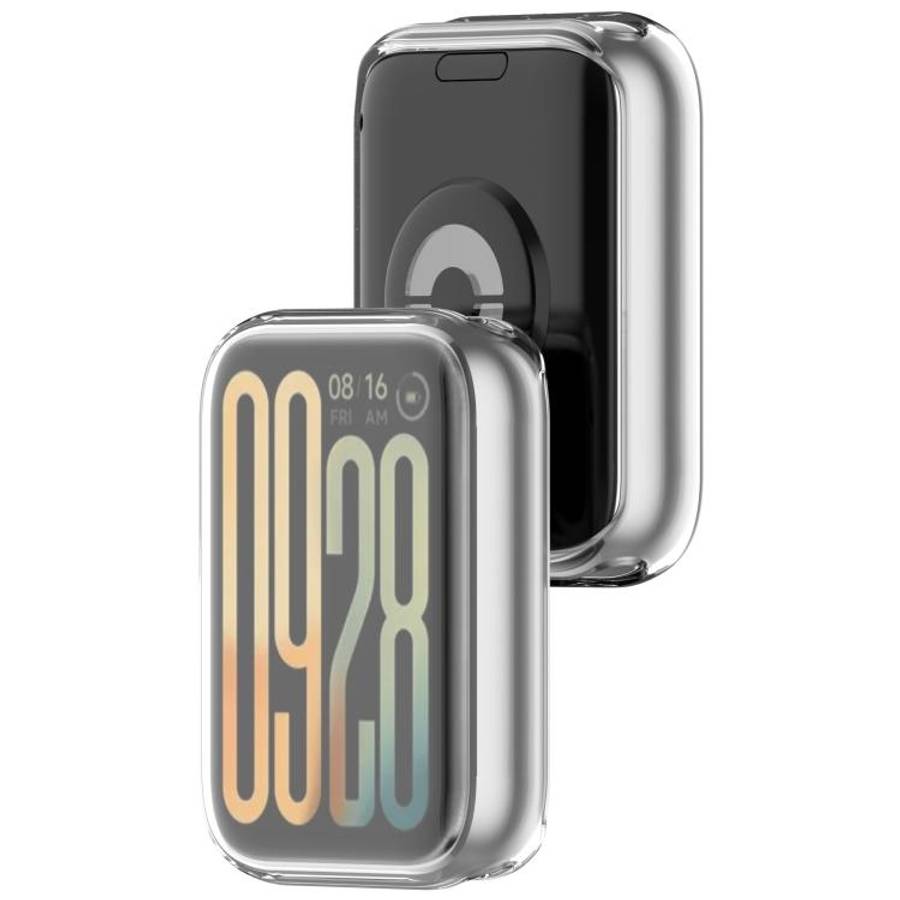 For Xiaomi Smart Band 10 Pro Ceramic Electroplated TPU Full Coverage Watch Protective Case(Transp...