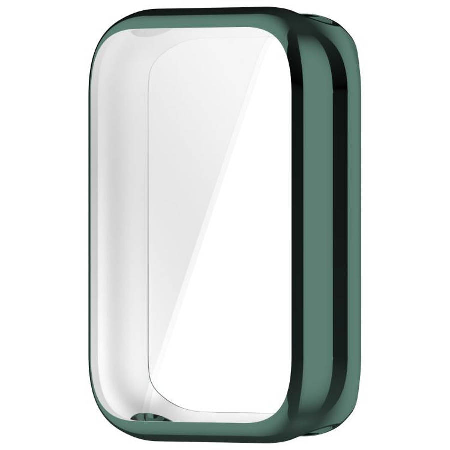 For Xiaomi Smart Band 10 Pro Ceramic Electroplated TPU Full Coverage Watch Protective Case(Green)