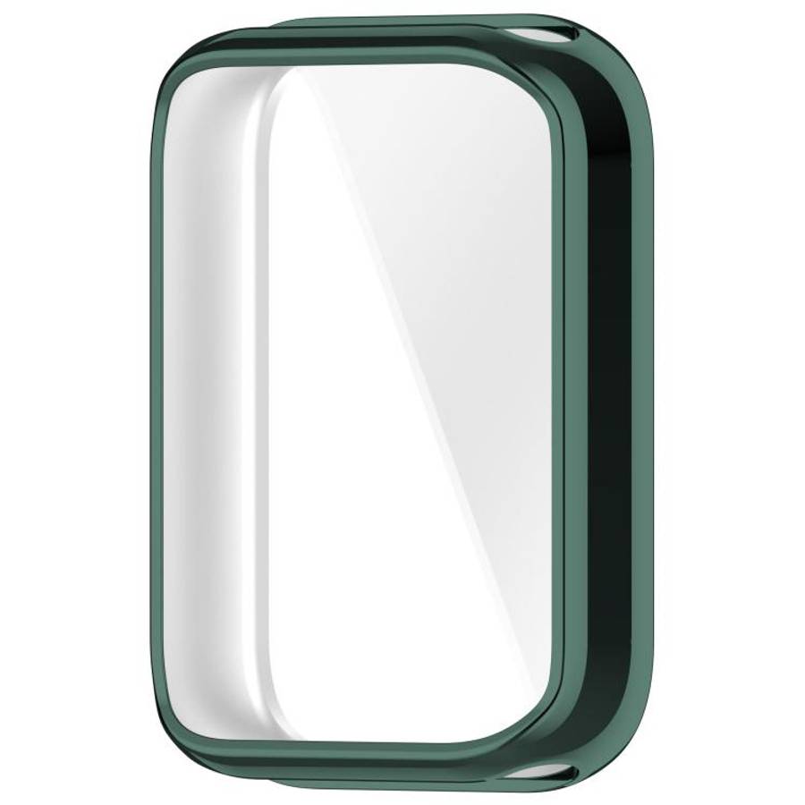 For Xiaomi Smart Band 10 Pro Ceramic Electroplated TPU Full Coverage Watch Protective Case(Green)