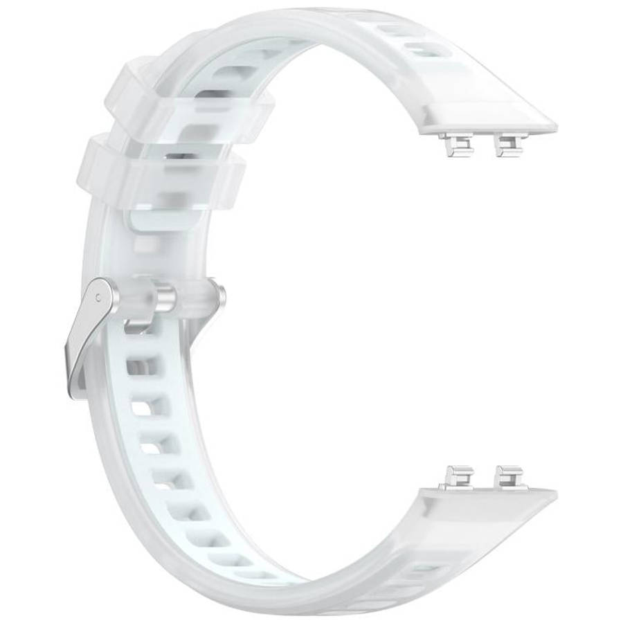 For Huawei Band 11 / Band 11 Pro Translucent Jelly Silicone Watch Band(White)