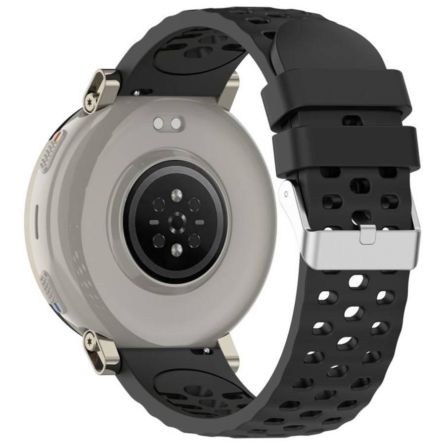 For Amazfit Cheetah 2 Pro Official Same Style Silicone Breathable Watch Band(Black)