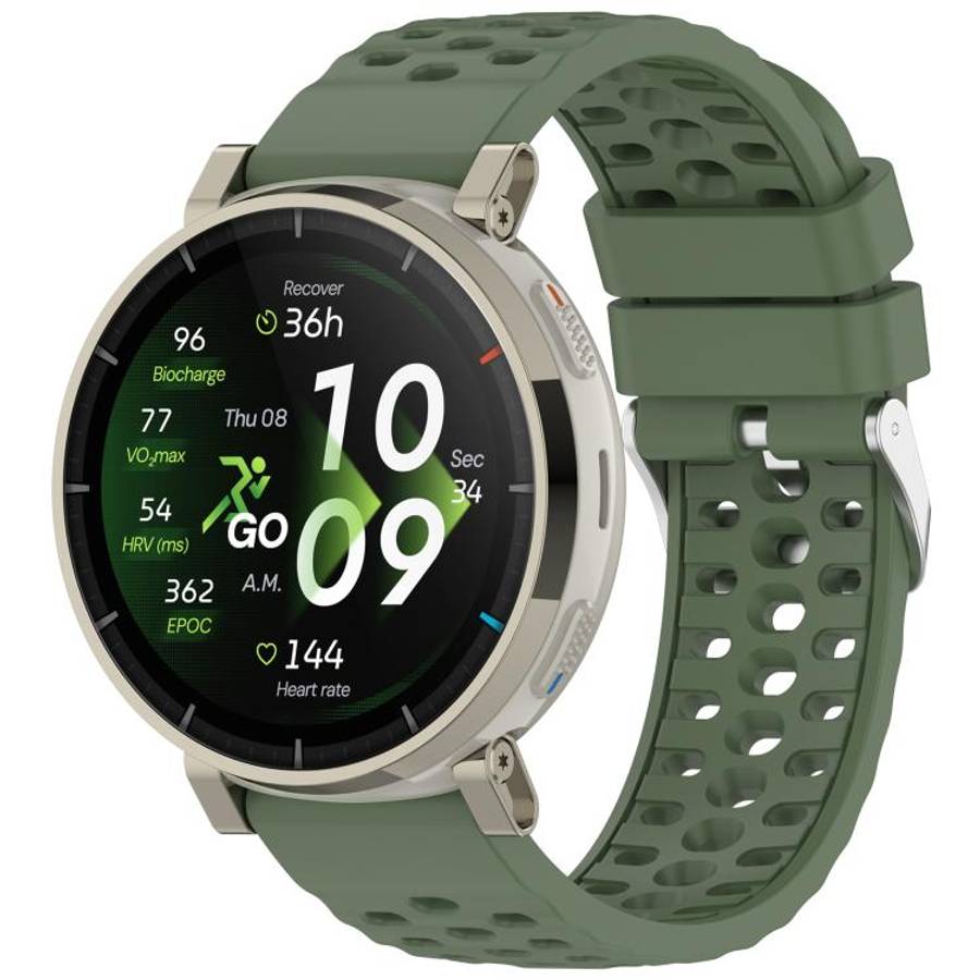 For Amazfit Cheetah 2 Pro Official Same Style Silicone Breathable Watch Band(Green)
