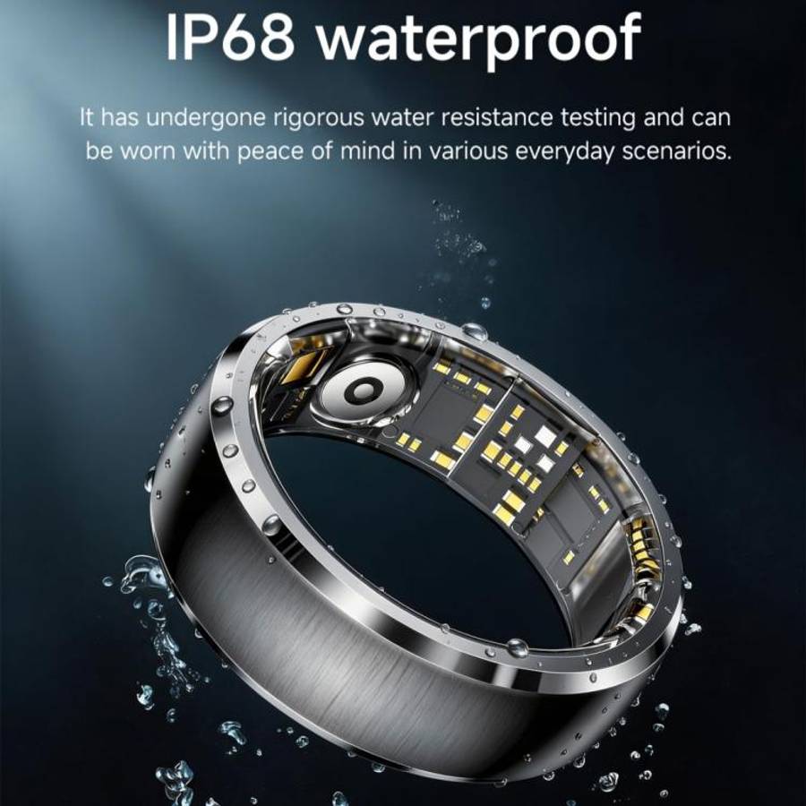 SY15 SIZE 9 Smart Ring, Supports Health Monitoring / Gesture Control(Silver)