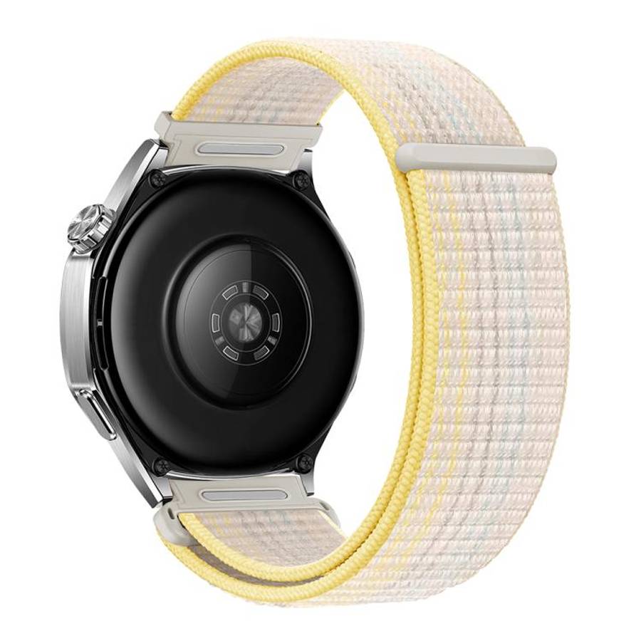 18mm Press Button Quick Release Nylon Hook And Loop Fastener Watch Band(Rainbow Starlight)