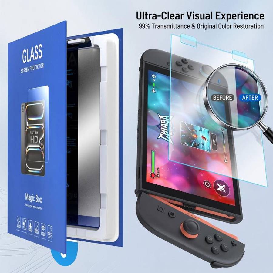 For Nintendo Switch 2 2pcs Book Box Dust-Free Chamber Purple Light Dust-Free Instant Game Console...