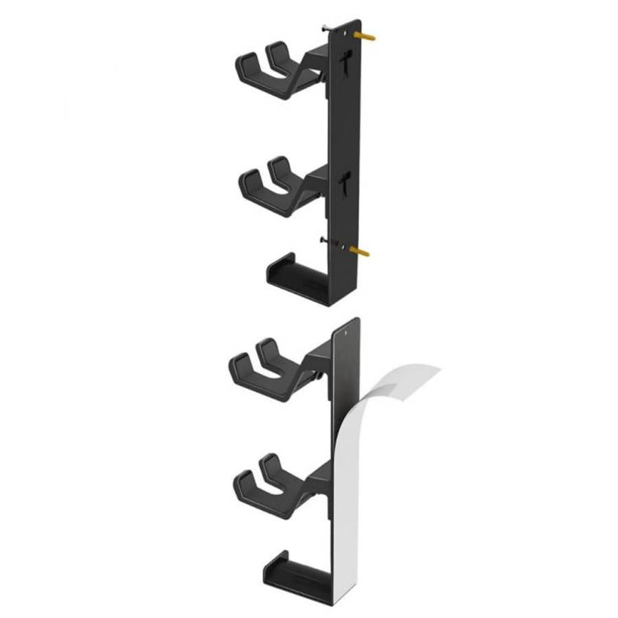 For PS4 / PS5 / XBOX Game Controller Headphone Wall Mount Stand(Black)