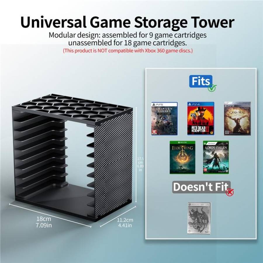For Nintendo Switch / PS5 / PS4 / XBOX 2pcs Game Disc Storage Tower DIY Modular
