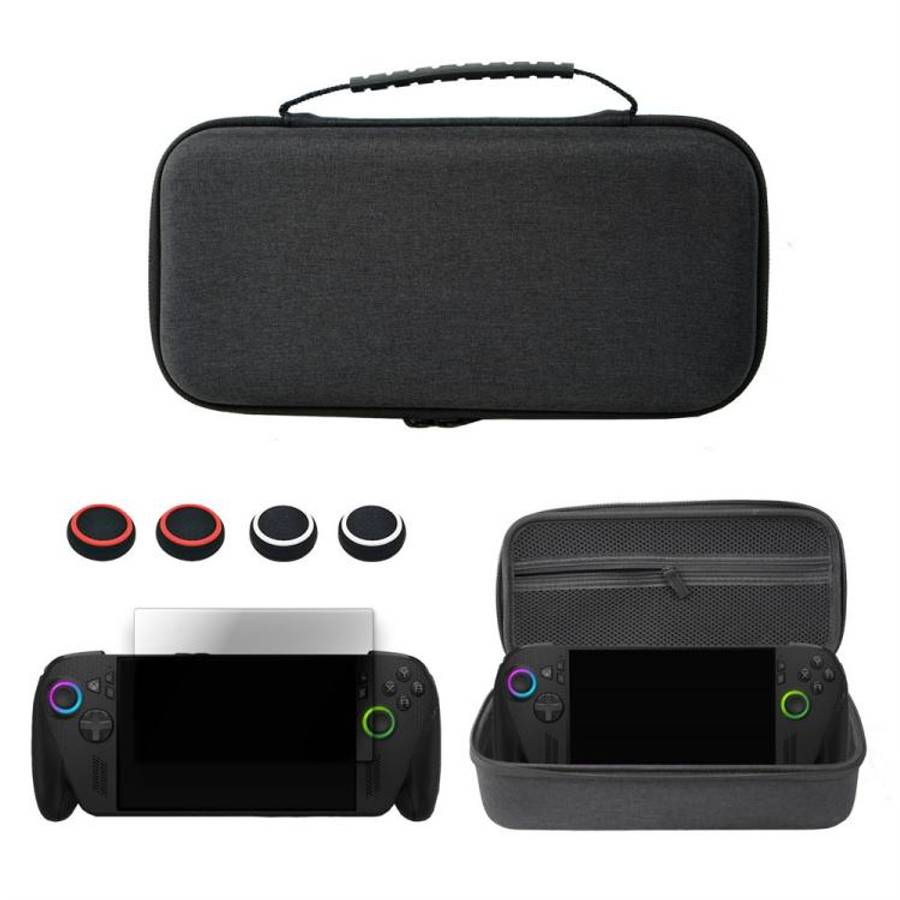 For Asus ROG Xbox Ally X 2025 Gaming Console Shockproof EVA Hard Shell Travel Storage Bag(Black)