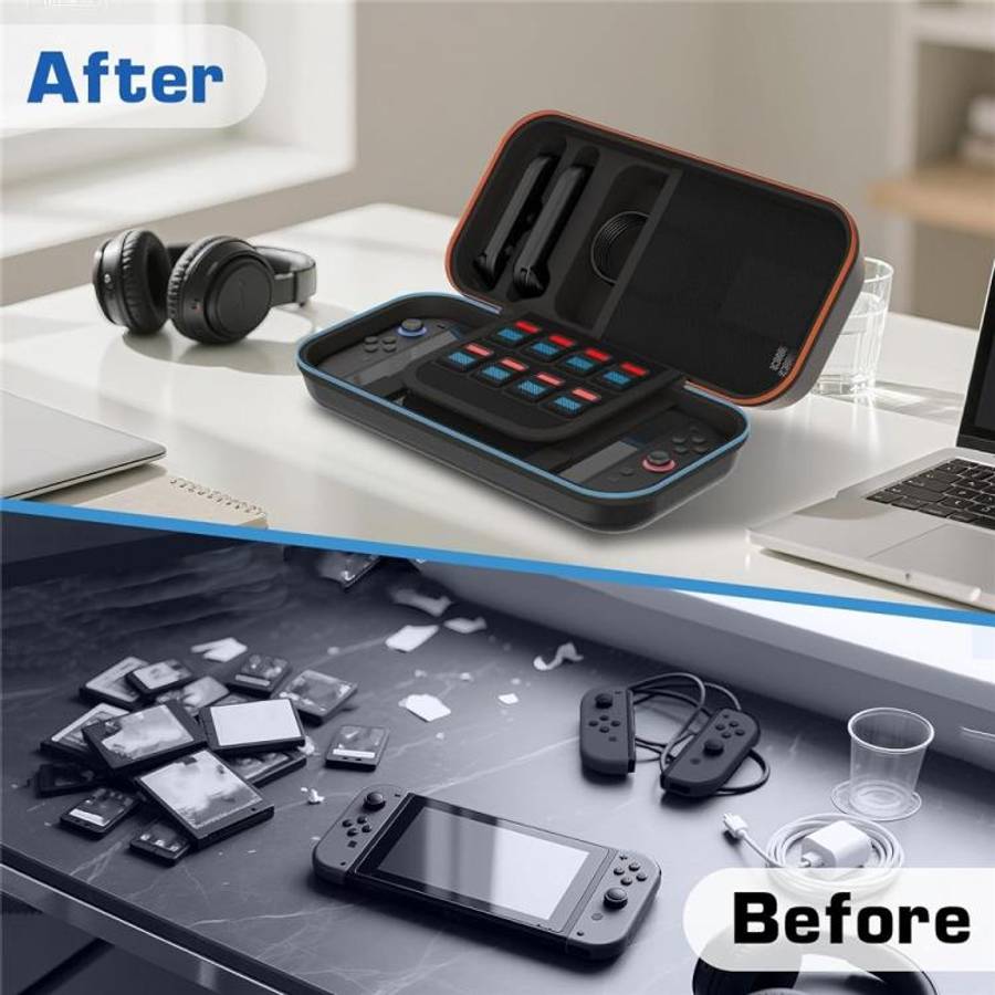 For Nintendo Switch 2 Shockproof Travel Bag EVA Hard Shell Carrying Case