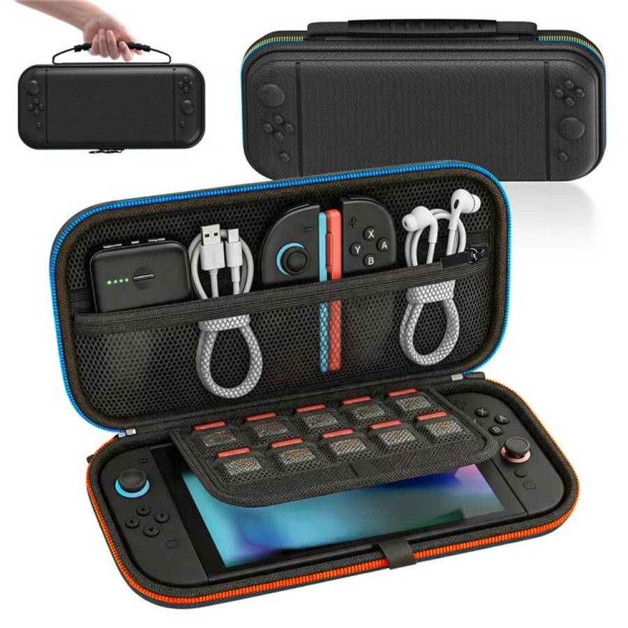 For Nintendo Switch 2 Storage Bag Dual Color Zipper EVA Hard Shell Shockproof Carrying Case