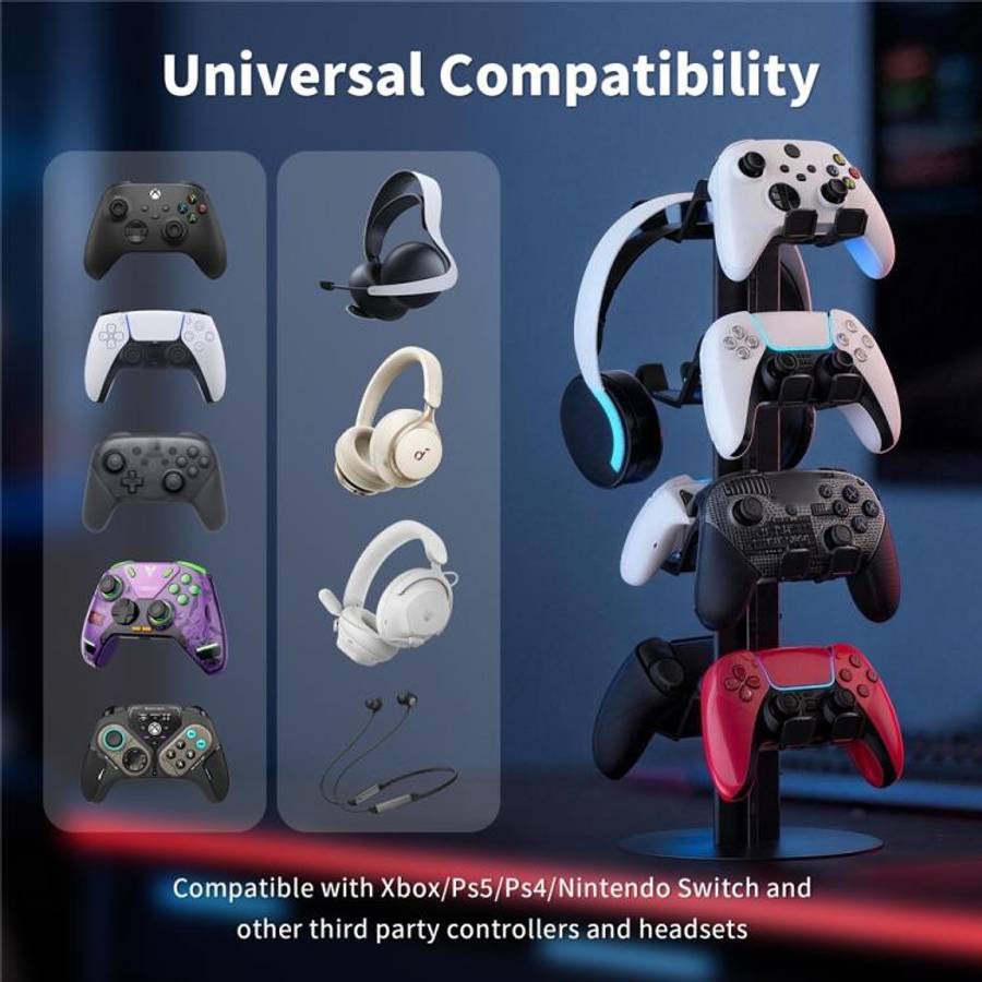 For XBOX / PS5 / Switch 3-Tier Gaming Controller Stand