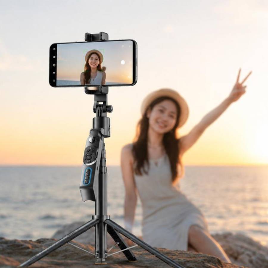 Q575TK Auto Pop-up Face Tracking Gesture Control Smart Gimbal Tripod AI Selfie Stick