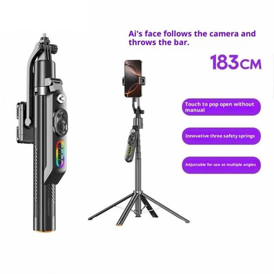 Q575TK Auto Pop-up Face Tracking Gesture Control Smart Gimbal Tripod AI Selfie Stick