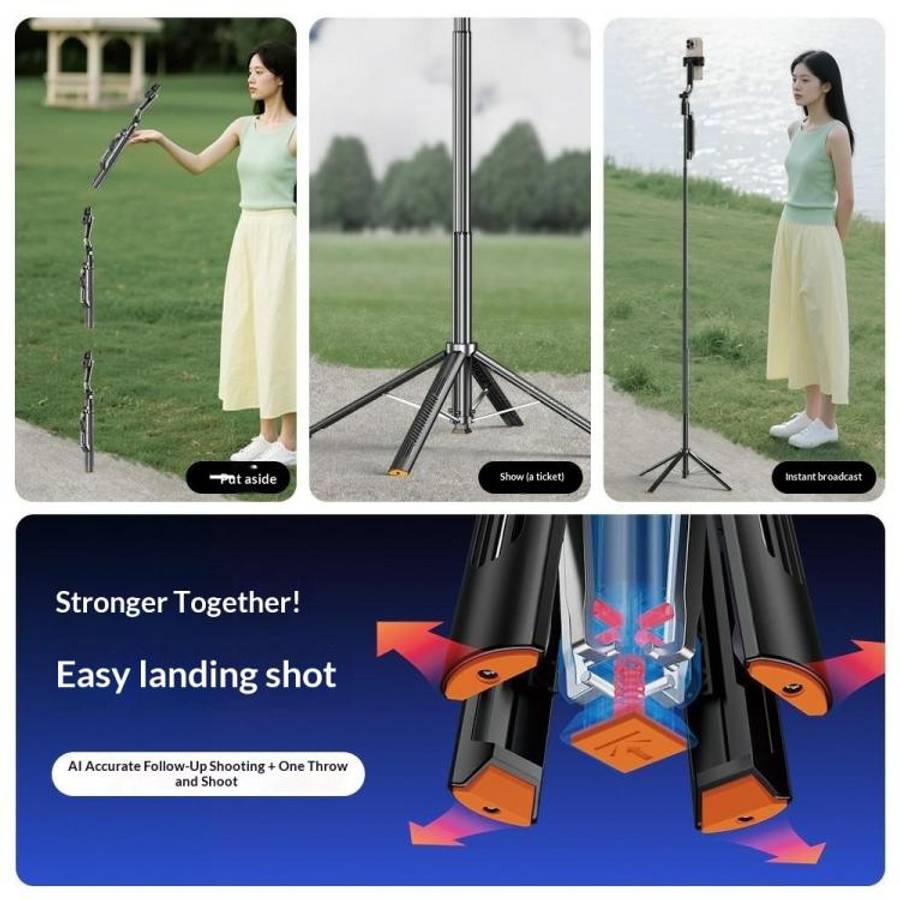Q575TK Auto Pop-up Face Tracking Gesture Control Smart Gimbal Tripod AI Selfie Stick