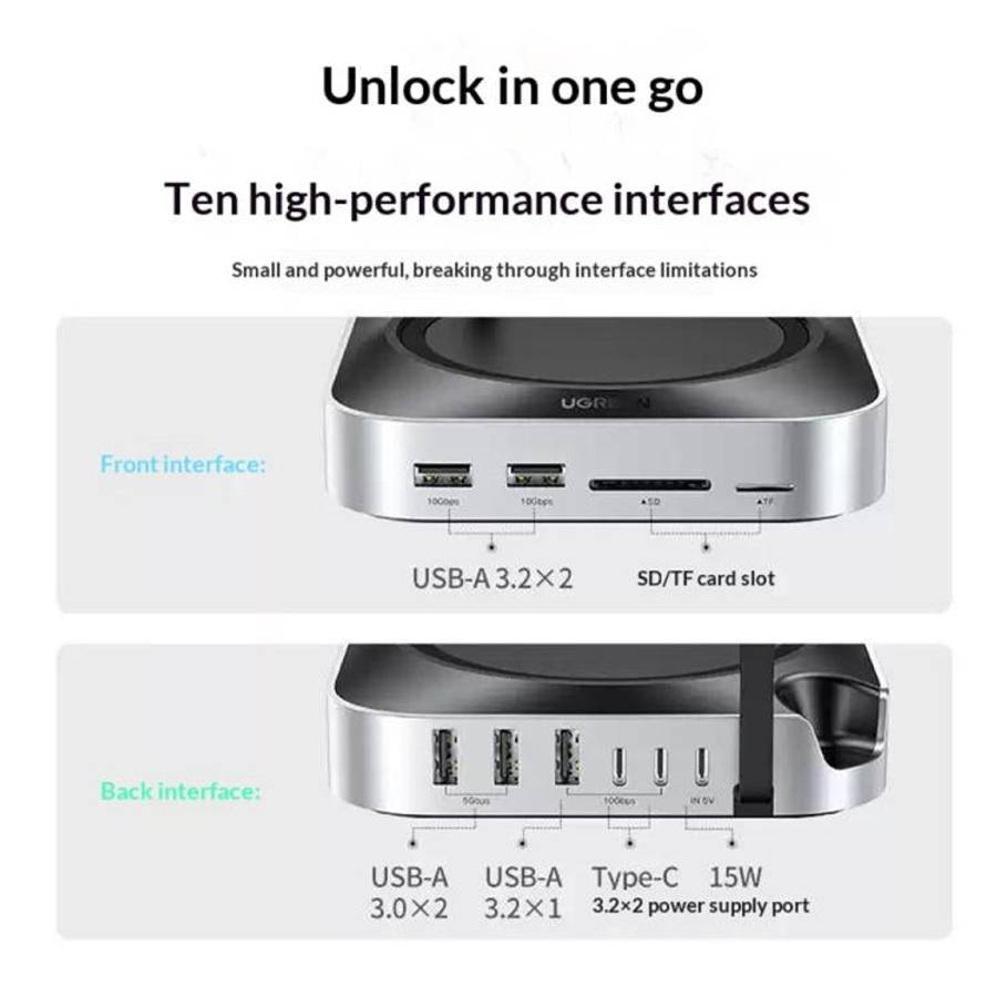UGREEN CM841-65487 11-in-1 M.2 NVMe SSD Enclosure Docking Station for Mac Mini M4 / M4 Pro