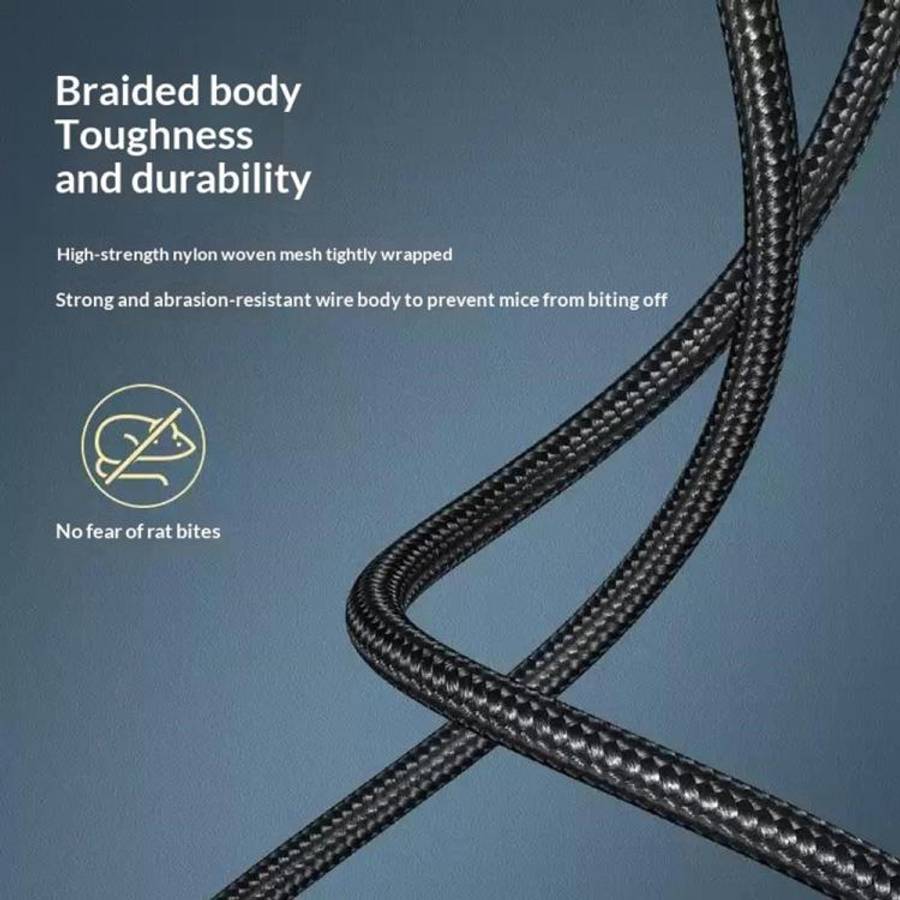 UGREEN US370 80805 USB C to USB B 2.0 Cable Braided Printer Cable, Length: 1m