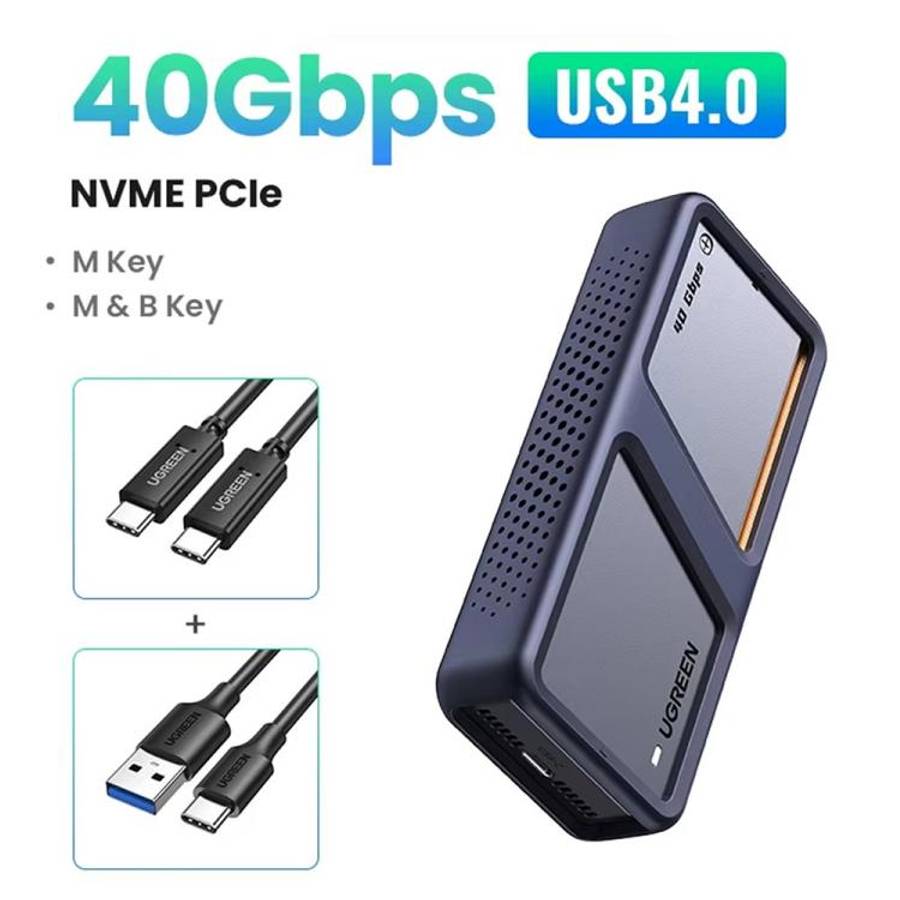 UGREEN CM642-15976 40Gbps M.2 NVMe Hard Disk Case USB 4.0 SSD Enclosure Case with Turbofan