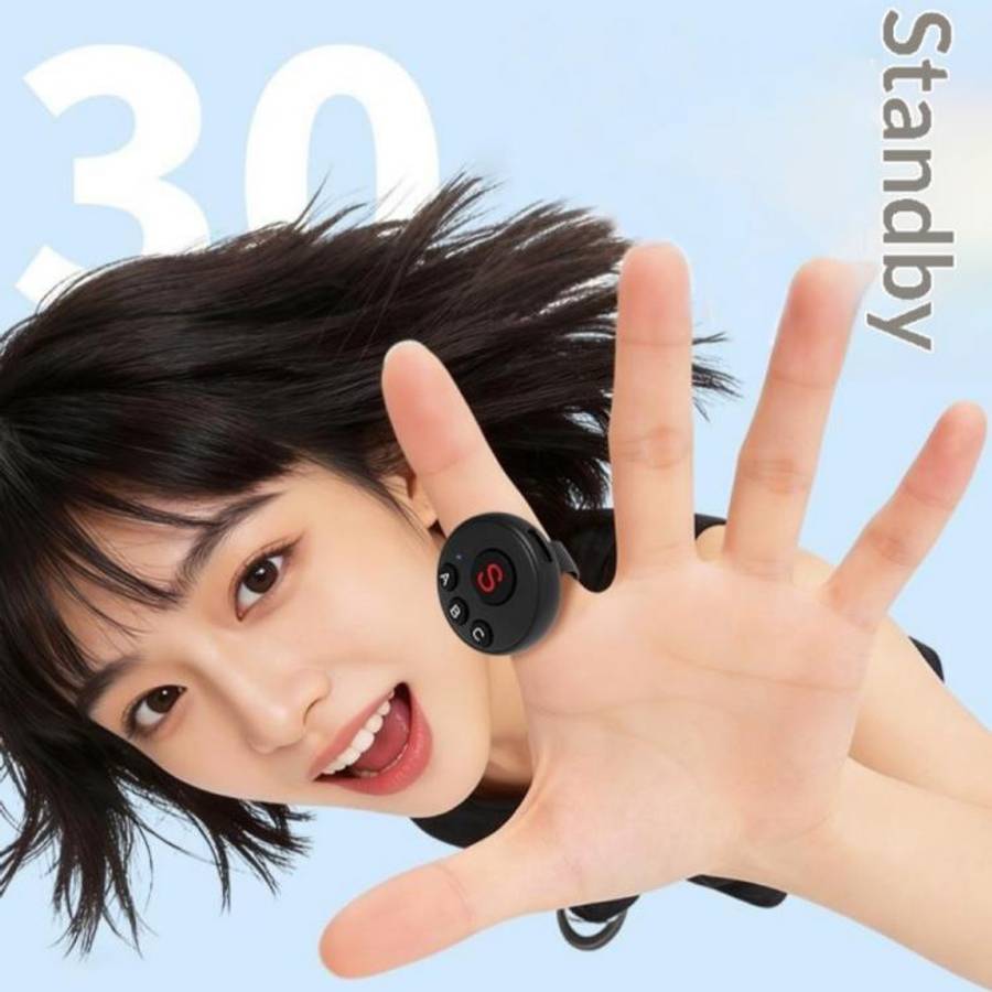 D11 BT Remote Control Ring Wearable Action Camera Controller For DJI Action, GoPro, Insta360 Acti...