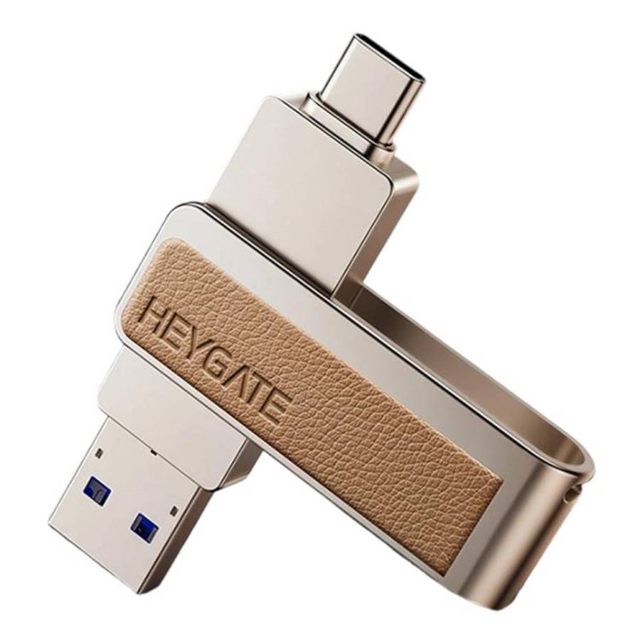 HEYGATE L2 2-in-1 USB 3.0 Flash Drive Dual Interface High Speed Memory Stick, Memsize:64GB