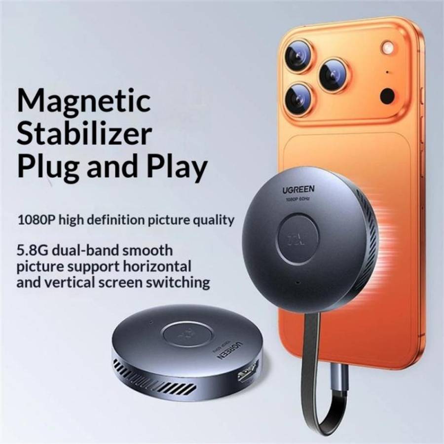 UGREEN S309-75500 HD 1080P / 60Hz 5.8G Magnetic Wireless Transmitter and Receiver Kit