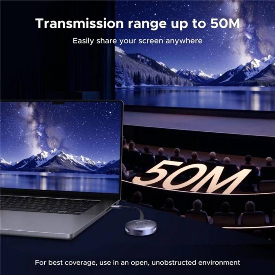 UGREEN S309-75500 HD 1080P / 60Hz 5.8G Magnetic Wireless Transmitter and Receiver Kit