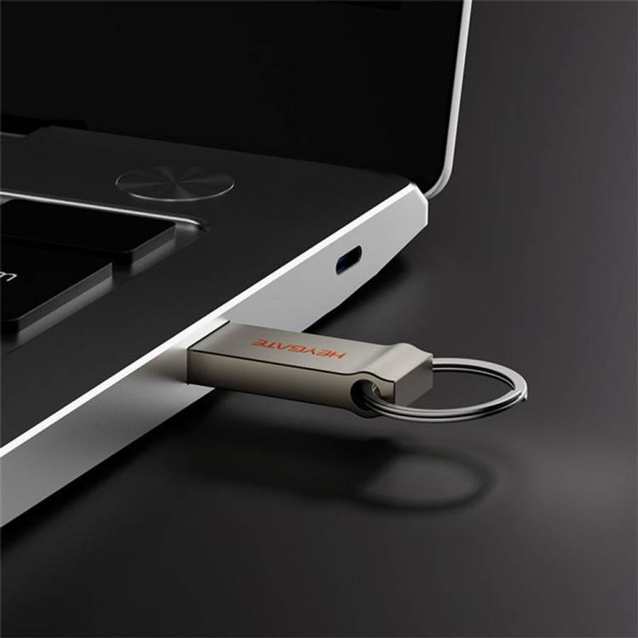 HEYGATE TU20 USB 2.0 Flash Drive Aluminum Alloy Memory Stick for Office School Travel, Capacity:8GB