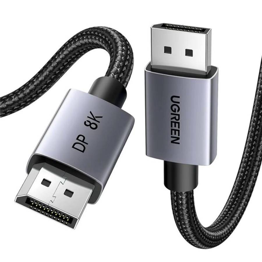 UGREEN DP120 Braided Nylon Cord DisplayPort 1.4 Cable, Length: 5m