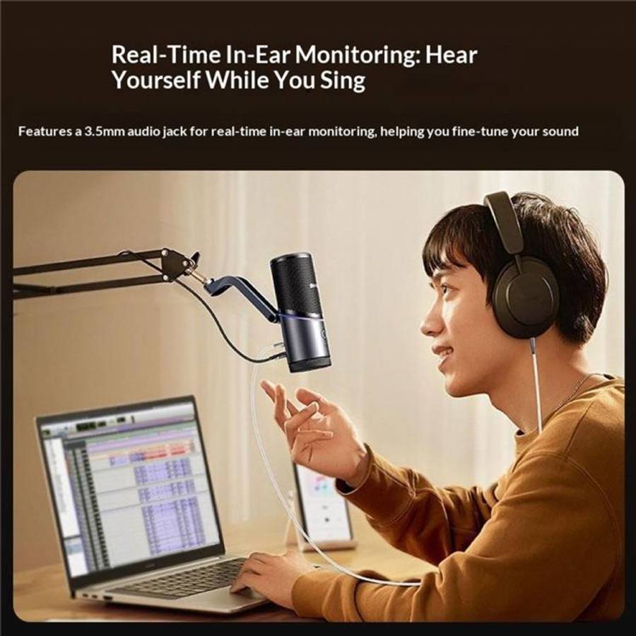 UGREEN CM769 RGB Light Design USB Desktop Noise Reduction Microphone for Live Streaming