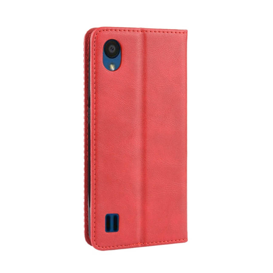 Magnetic Buckle Retro Crazy Horse Texture Horizontal Flip Leather Case for ZTE Blade A5 (2019) , ...