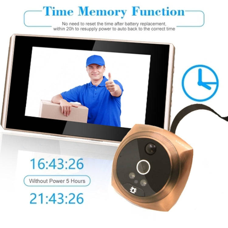 4.3 inch LCD Color Screen Digital Doorbell Door Eye Doorbell Electronic Peephole Door Camera View...