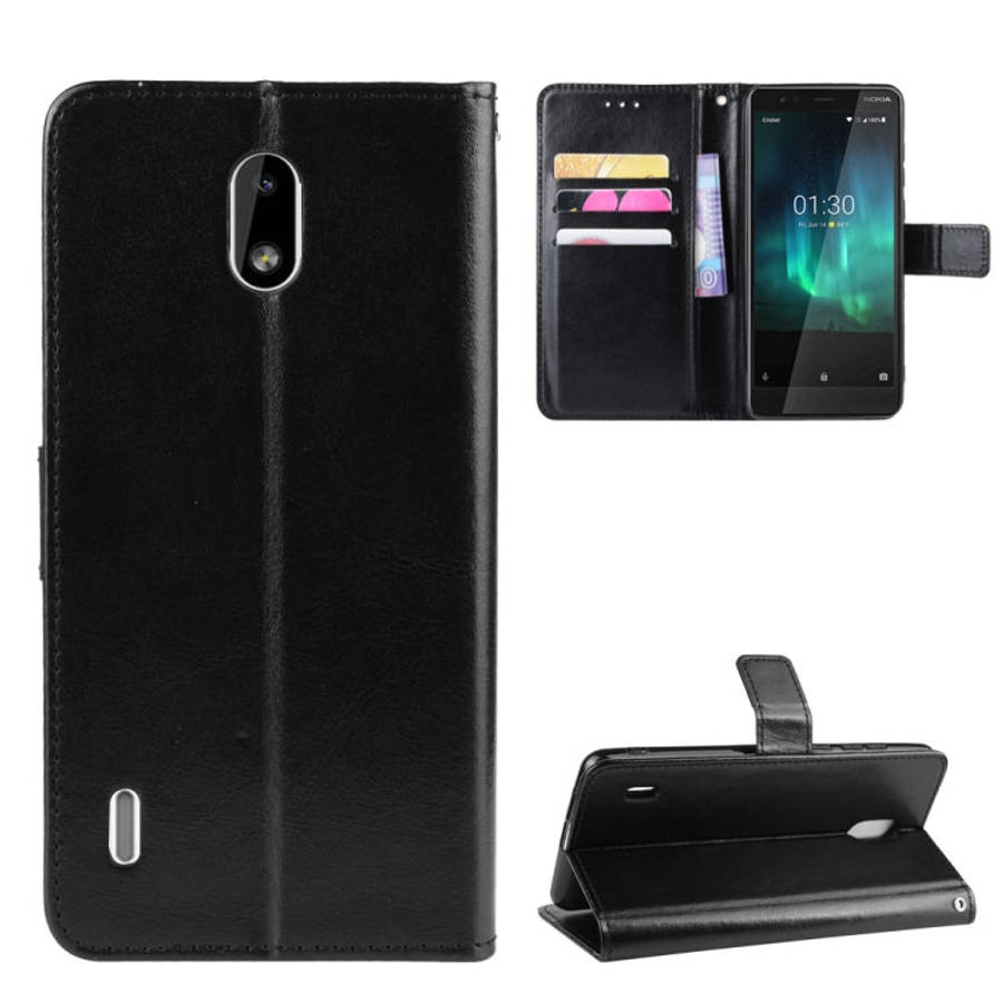 Retro Crazy Horse Texture Horizontal Flip Leather Case for Motorola Moto One Pro , with Holder & ...