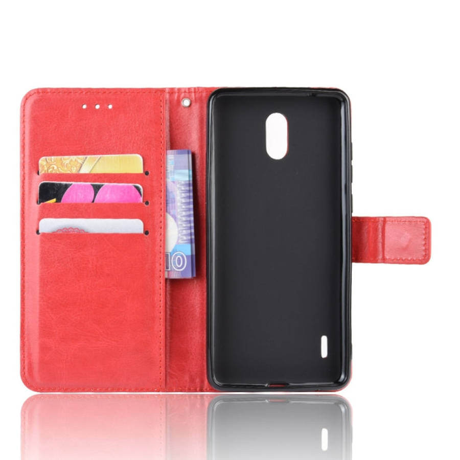 Retro Crazy Horse Texture Horizontal Flip Leather Case for Motorola Moto One Pro , with Holder & ...