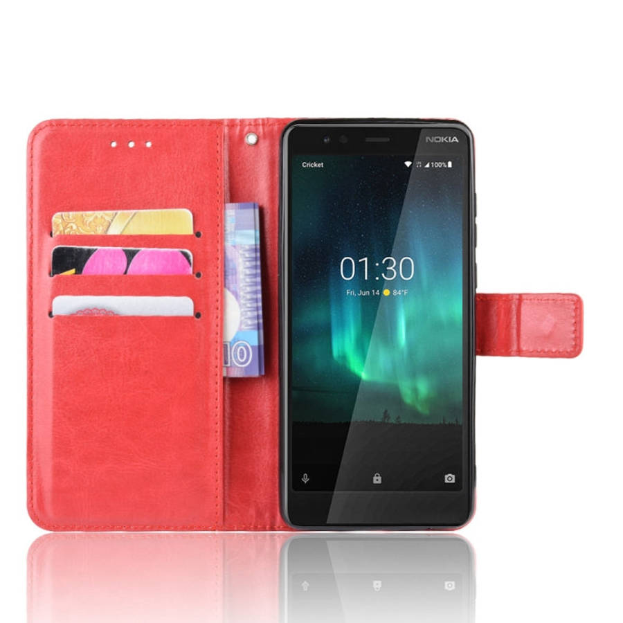 Retro Crazy Horse Texture Horizontal Flip Leather Case for Motorola Moto One Pro , with Holder & ...