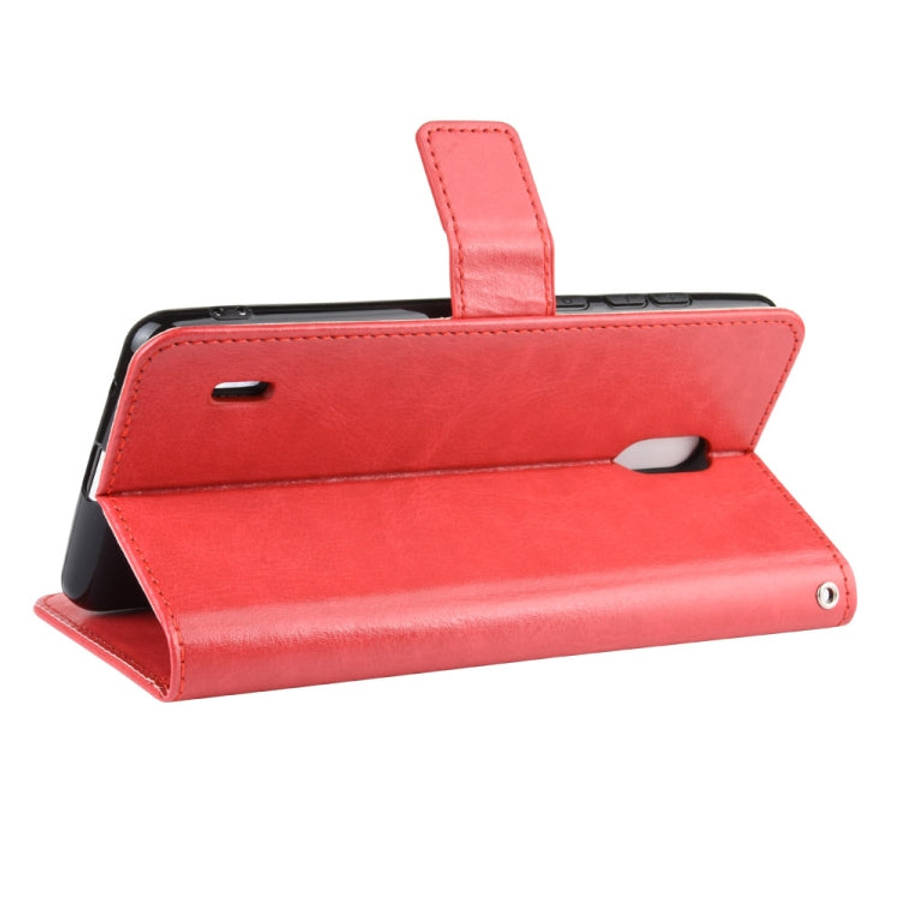 Retro Crazy Horse Texture Horizontal Flip Leather Case for Motorola Moto One Pro , with Holder & ...